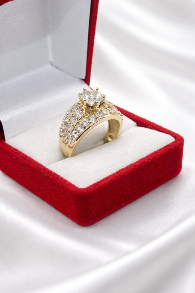 10K ELEGANT ENGAGEMENT WOMAN'S RING – 7 – JY Jewelry Wholesale
