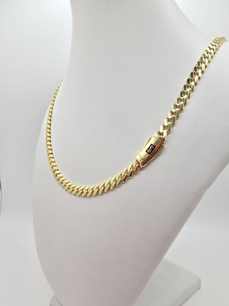 10K CERTIFIED PLAIN MONACO CHAIN 5MM 16" 9.7GR – JY Jewelry Wholesale