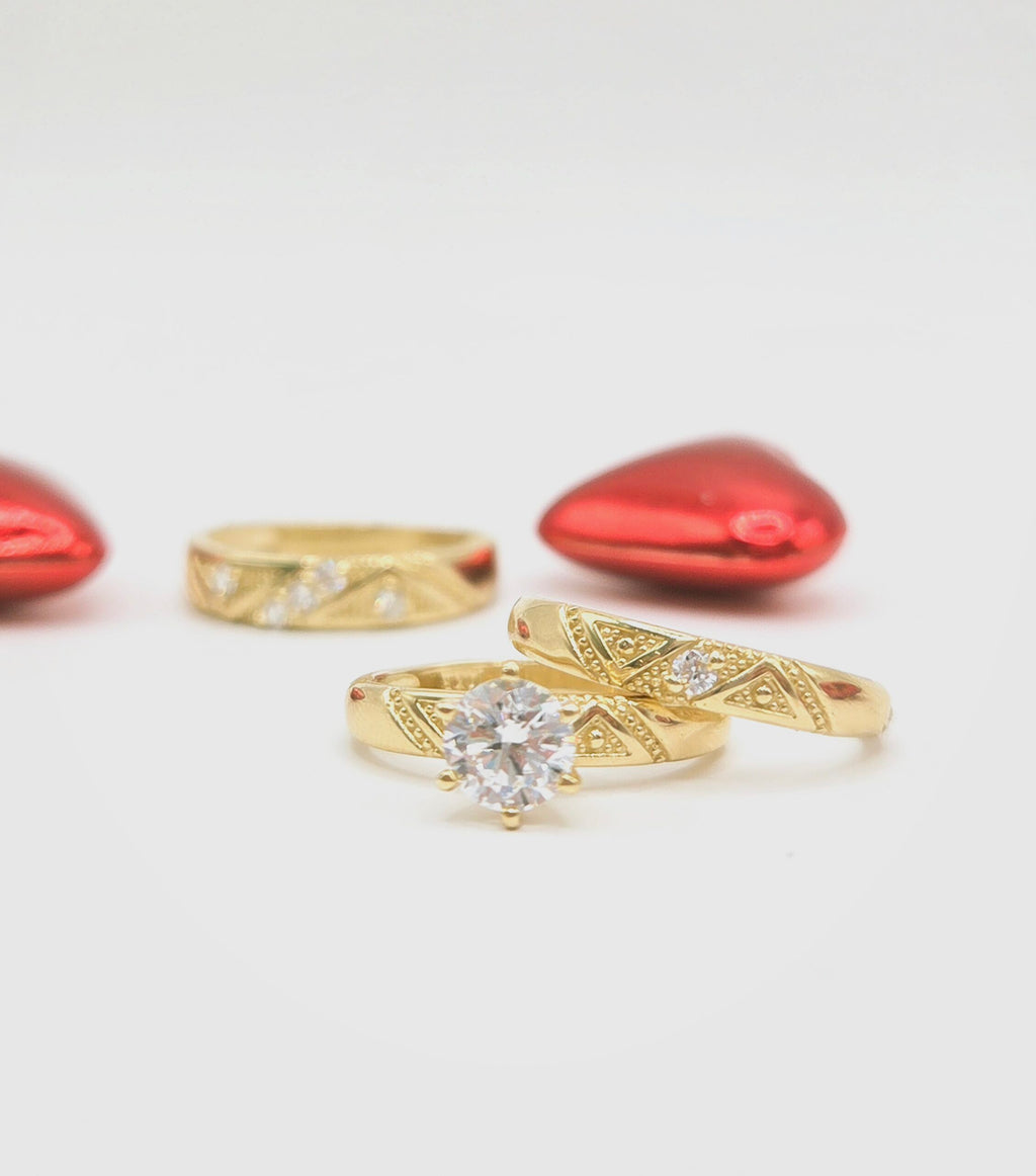 10K RHOMBUS DETAILS ENGAGEMENT WOMAN'S – 7 – JY Jewelry Wholesale