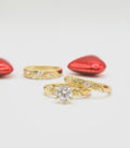 10K RHOMBUS DETAILS ENGAGEMENT WOMAN'S – 7 – JY Jewelry Wholesale