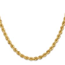 10K SOLID ROPE CHAIN – 2.5MM 20" – JY Jewelry Wholesale