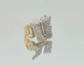 14K BIG CZ BUTTERFLY RING – 7 – JY Jewelry Wholesale