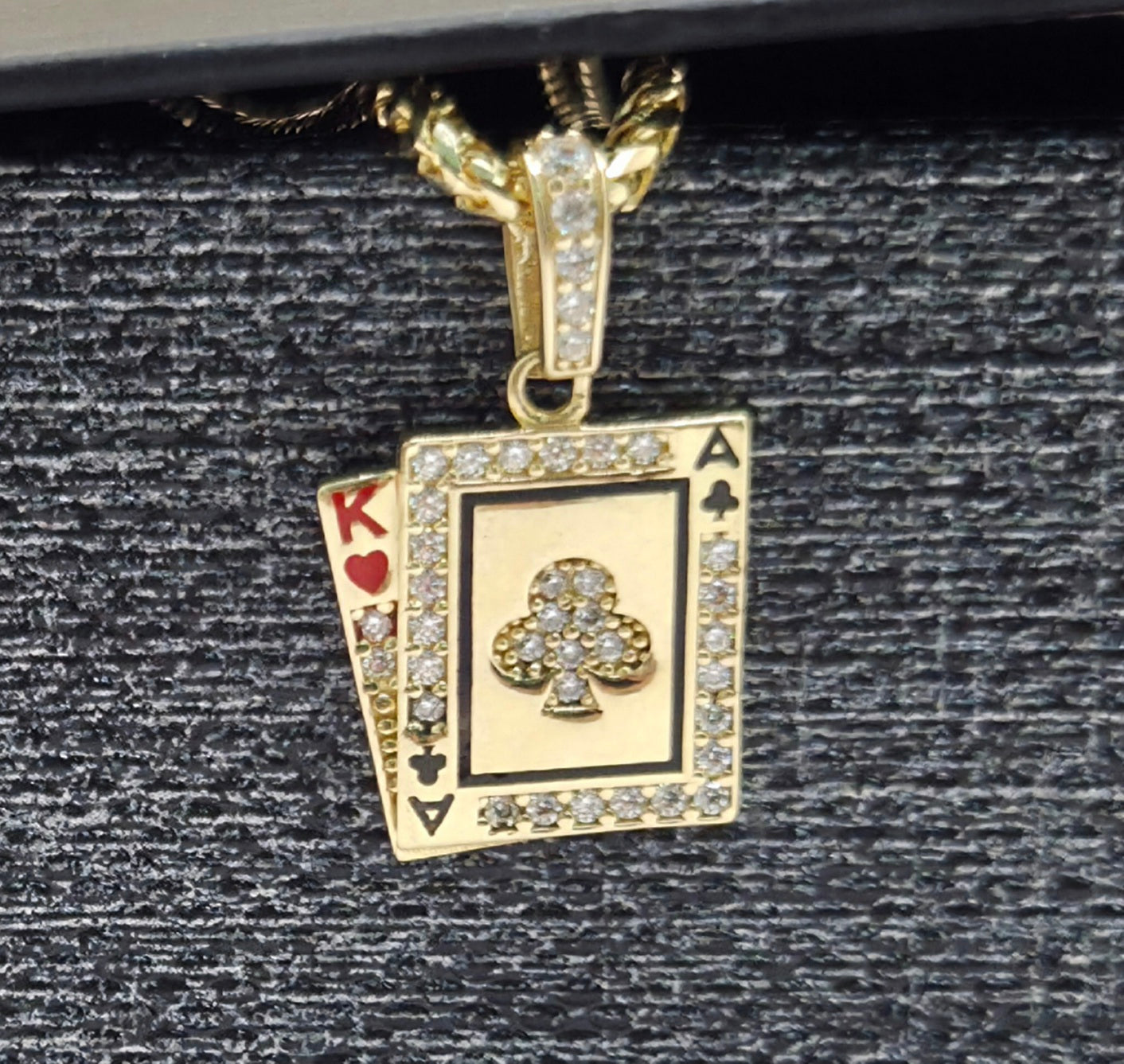 14K SMALL POKER PENDANT – JY Jewelry Wholesale