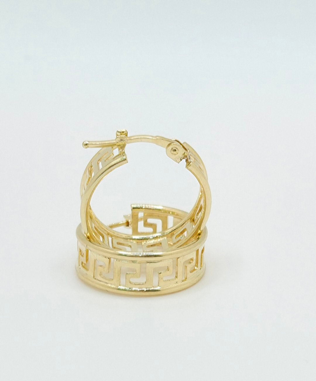 10K GREEK SILHOUETTE HOOP EARRINGS – 2 – JY Jewelry Wholesale