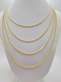 10K HOLLOW FRANCO CHAIN – 1.5MM 22" – JY Jewelry Wholesale