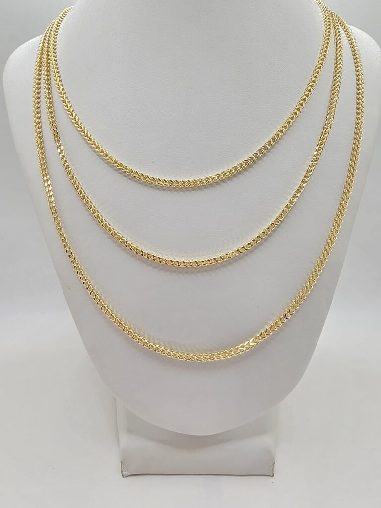 10K HOLLOW FRANCO CHAIN – 20" 3MM – JY Jewelry Wholesale
