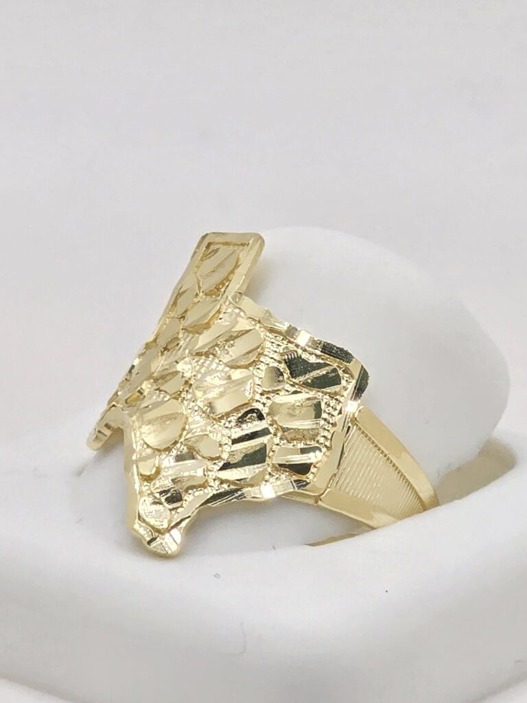10K TEXAS MAP NUGGETS RING – 9 – JY Jewelry Wholesale