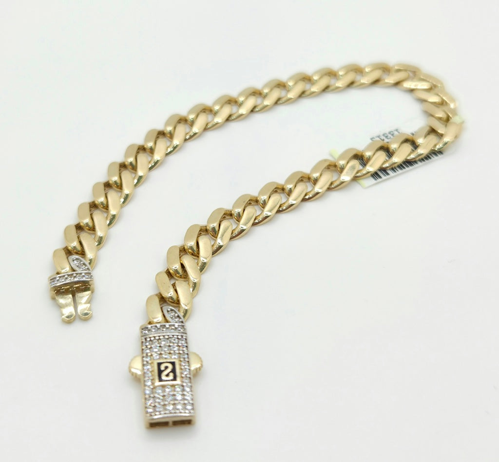 14K MONACO STYLE BRECELET – 7" 5MM – JY Jewelry Wholesale