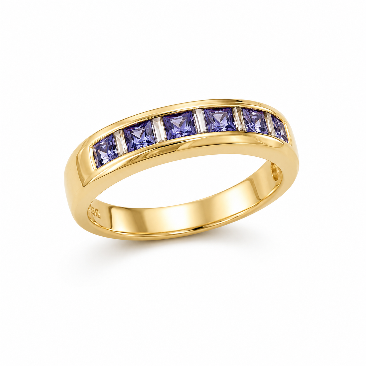 10K DIAMOND BAND FIVESTONES RING – 7.5 – JY Jewelry Wholesale