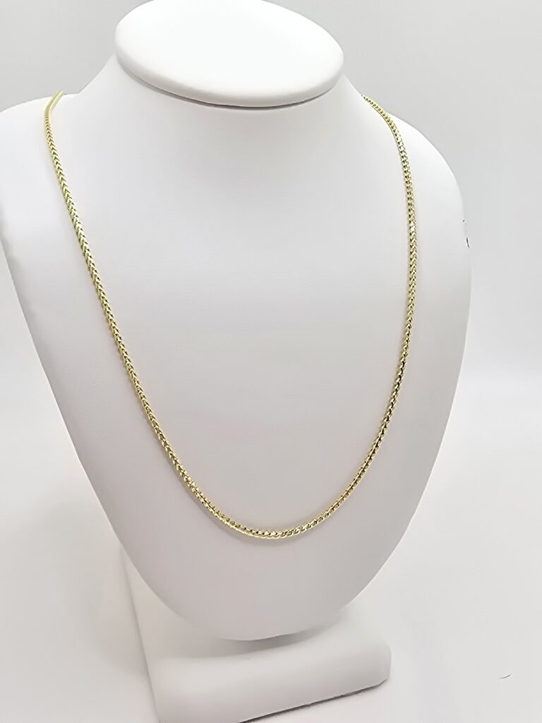 10K SOLID FRANCO CHAIN – 24" 1.3MM – JY Jewelry Wholesale