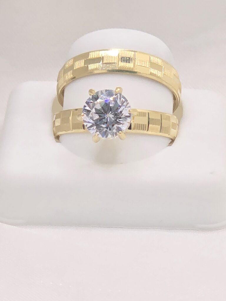 14K SQUARE CUT WOMAN'S ENGANGEMENT – 6.5 & 8 – JY Jewelry Wholesale