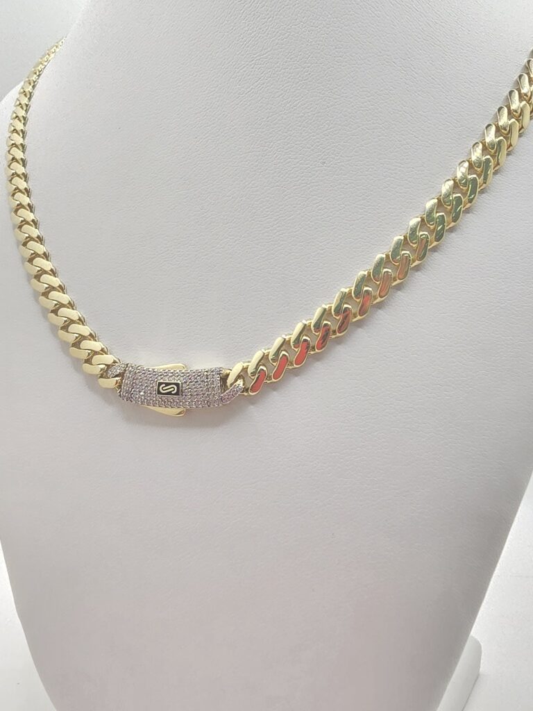 10K CERTIFIED MONACO CHAIN ??CZ CLOSURE – 22" 6.5MM – JY Jewelry Wholesale