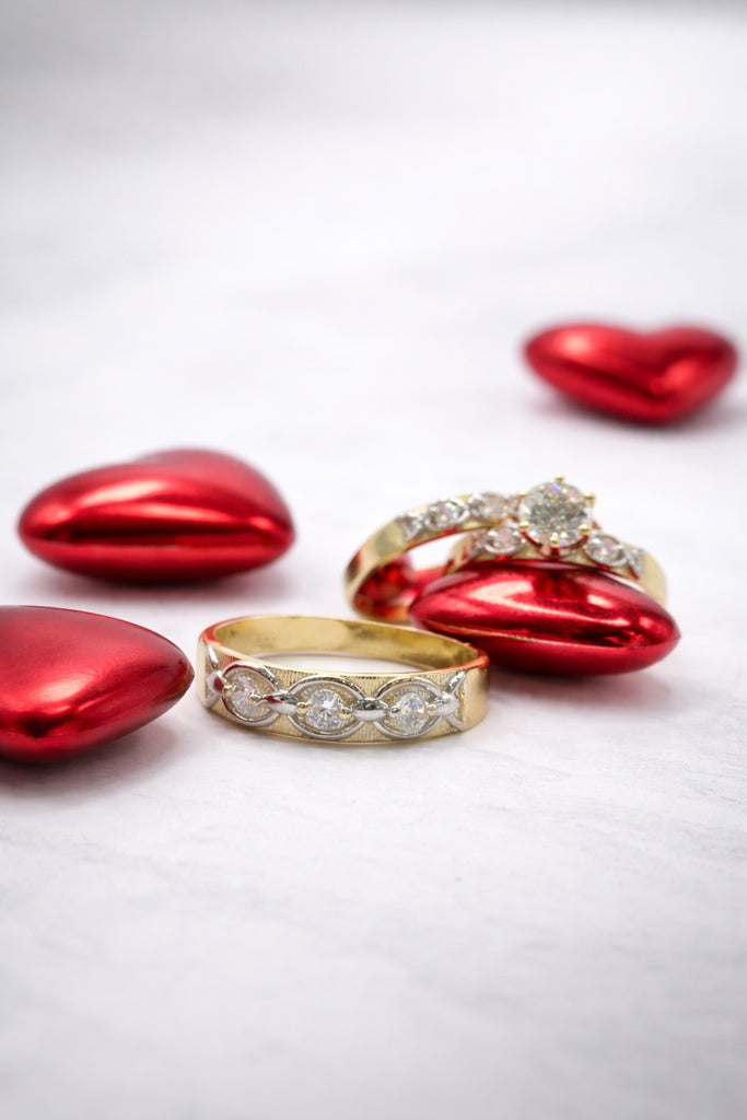 10K TWO TONE ENGAGEMENT MAN'S RING – 10 – JY Jewelry Wholesale