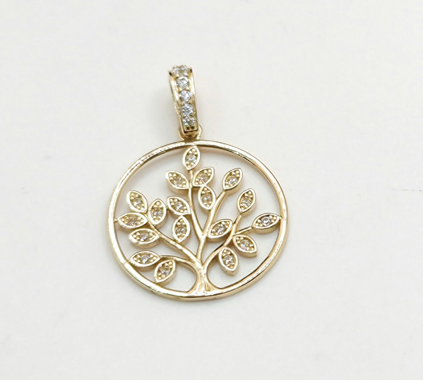 14K CZ DELICATE TREE OF LIFE PENDANT – JY Jewelry Wholesale
