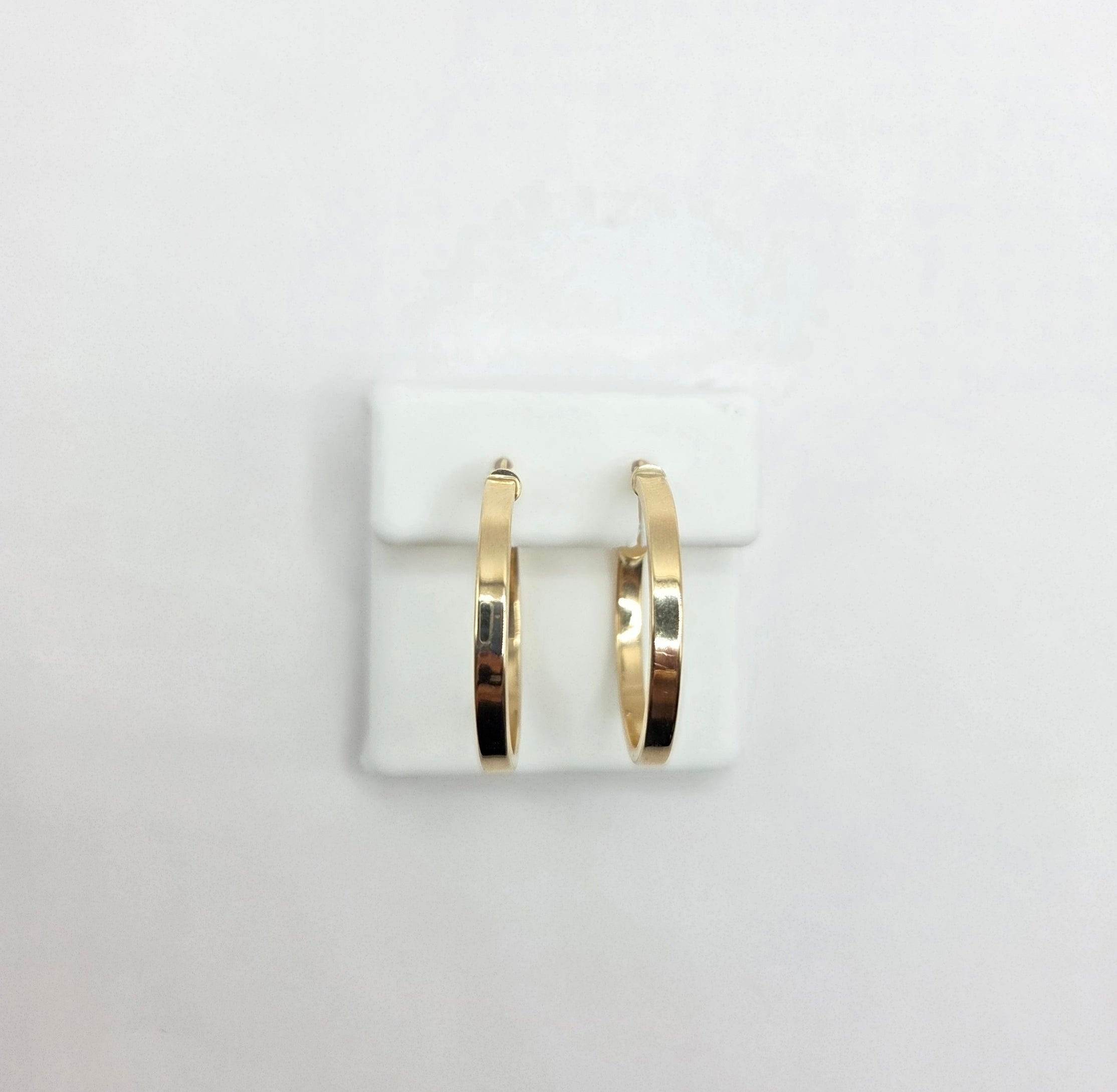 10K STRAIGH PLAIN HOOPS EARRINGS – JY Jewelry Wholesale