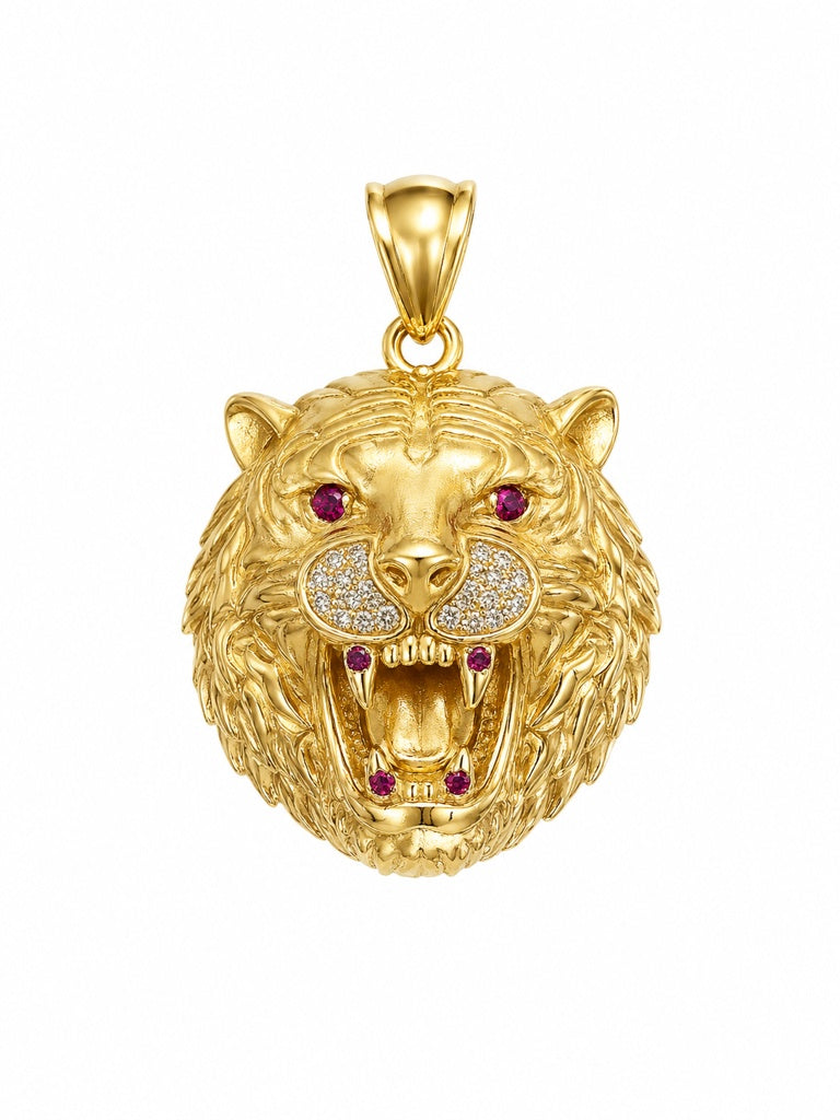 10K CZ LION PENDANT Size – JY Jewelry Wholesale