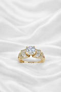 10K ELEGANT ENGAGEMENT RING WITH BAGUETTE DETAILS – 7.5 & 8 – JY Jewelry Wholesale