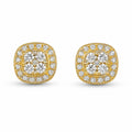 10K CZ SQUARE CUT EARRINGS Size – JY Jewelry Wholesale