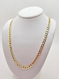 10K HOLLOW CUBAN CURB FLAT CHAIN – 18" 6MM – JY Jewelry Wholesale