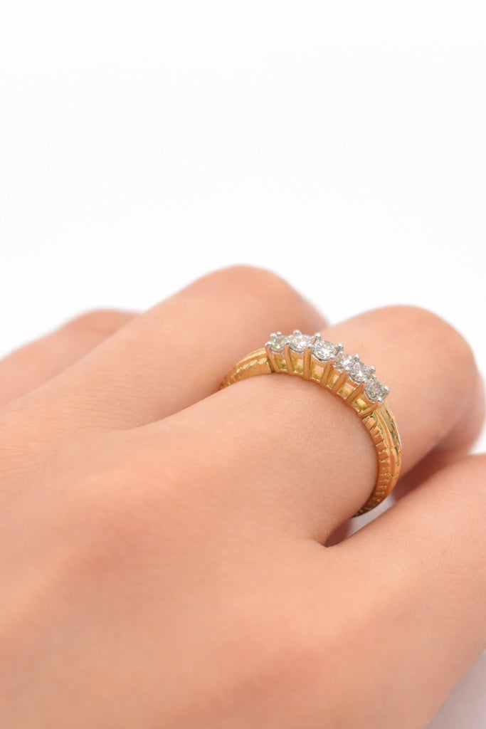 14K DELICATE PRINCESSA DIAMOND RING – 7 – JY Jewelry Wholesale