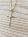 10K DIAGONAL CUT CROSS PENDANT – JY Jewelry Wholesale