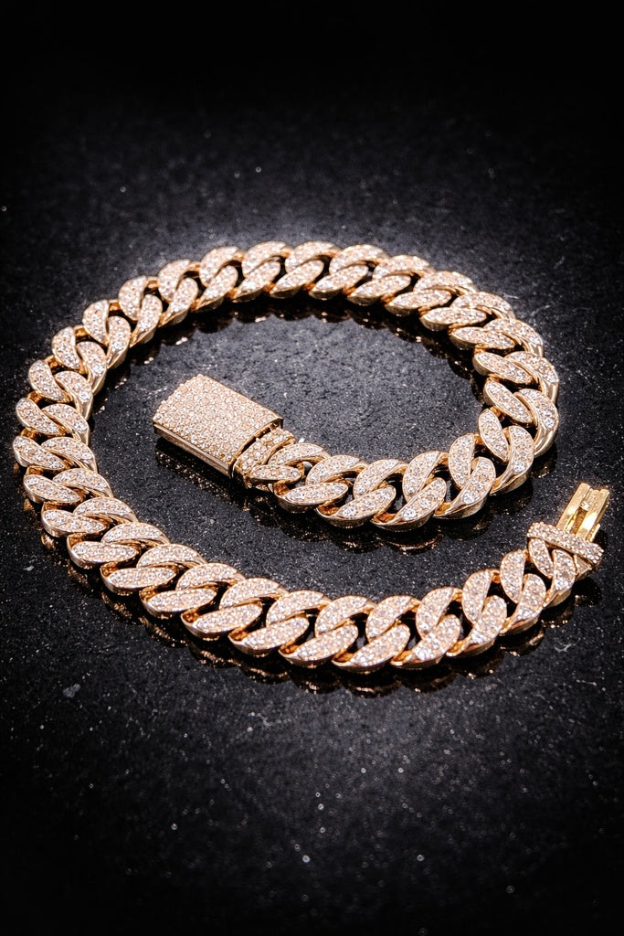 10K DIAMOND MIAMI CUBAN LINK BRACELET – 8" 7MM – JY Jewelry Wholesale