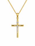 14K CROSS CHRIST TWO TONES PENDANT – JY Jewelry Wholesale