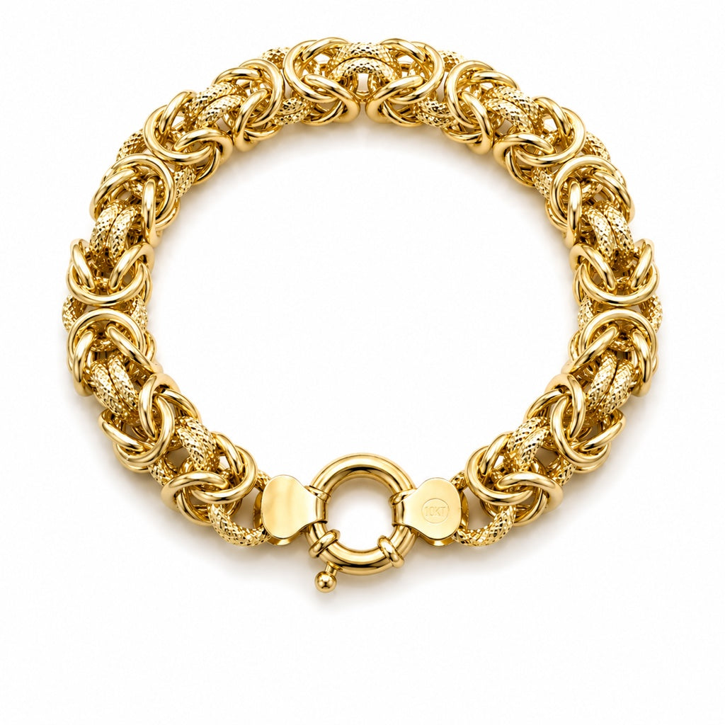 10K BYZANTINE BRACELET – 7" – JY Jewelry Wholesale