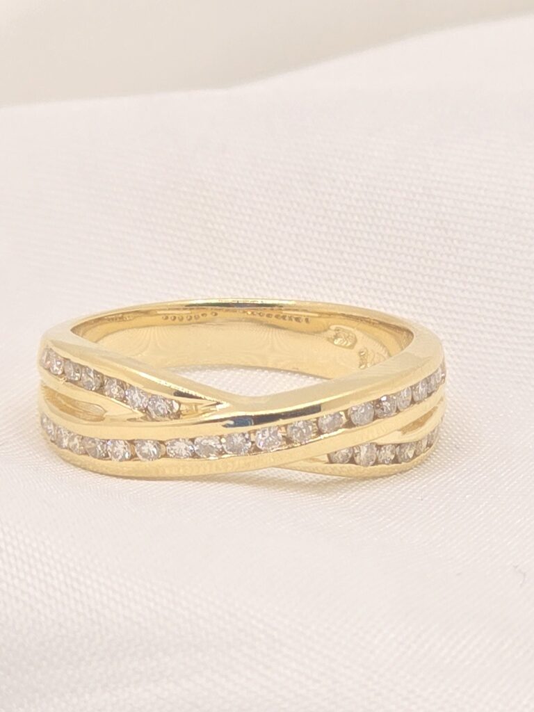 14K YG WOMAN'S VINTAGE ESTATE DIAMOND RING – 6.5 – JY Jewelry Wholesale