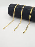 10K SOLID CUBAN CURB FLAT BRACELET – 8" 4MM – JY Jewelry Wholesale