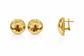 10K VINATGE SMALL ROUND PLAIN OMEGA BACK EARRINGS – JY Jewelry Wholesale