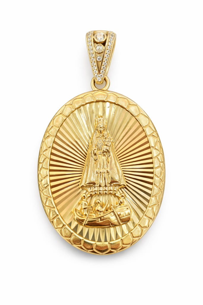 10K LARGE OVAL CARIDAD PENDANT – JY Jewelry Wholesale