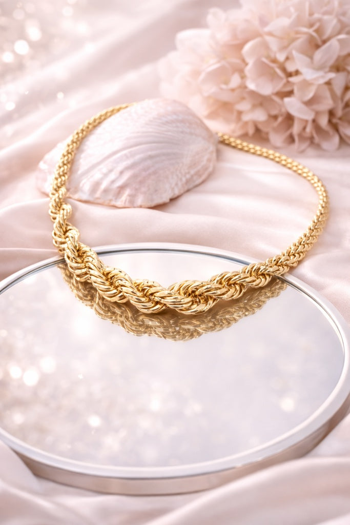 10K GRADUATED HOLLOW ROPE CHAIN – 7.5-13.5MM 20" – JY Jewelry Wholesale