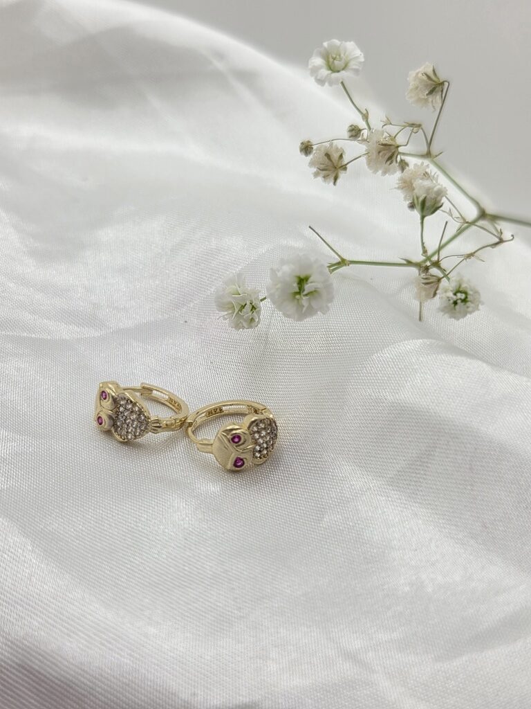 14K SMALL OWL HOOPS EARRINGS – JY Jewelry Wholesale