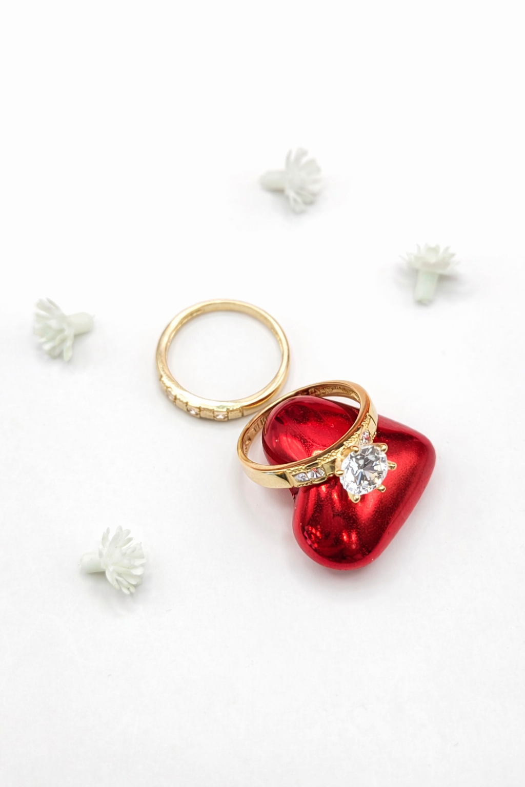 10K SQUARE DETAILS ENGAGEMENT WOMAN'S RING – 7 – JY Jewelry Wholesale