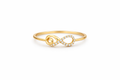 14K DELICATE RING WITH INFINITY DETAIL – 7 – JY Jewelry Wholesale