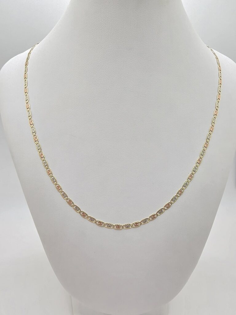 10K VALENTINE CHAIN – 24" 3MM – JY Jewelry Wholesale