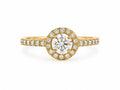 14K GOLD AND MOISSANITE SOLITAIRE RING+DIAMOND – 7 – JY Jewelry Wholesale