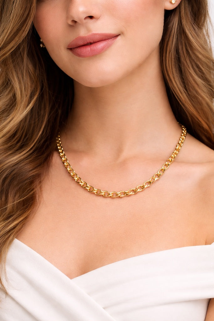 10K ROLO CHAIN – 18" – JY Jewelry Wholesale