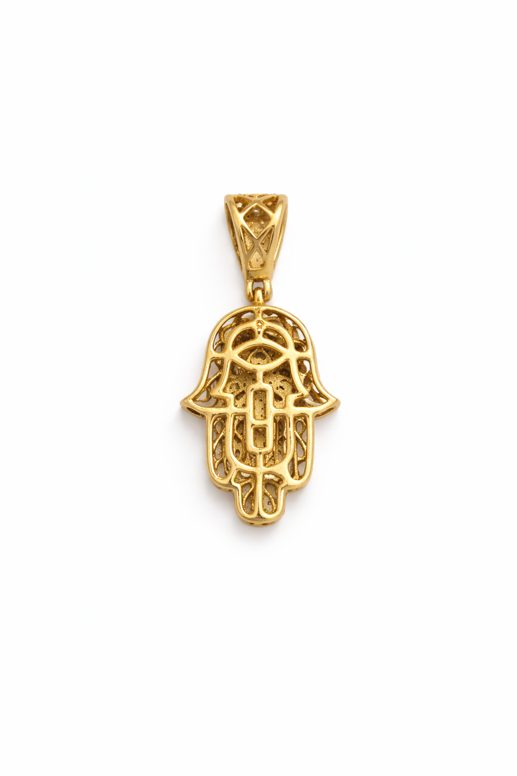 10K DIAMOND HAMSA PENDANT – 0.37CT – JY Jewelry Wholesale