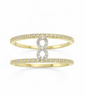 14K DIAMOND INFINITY RING – 7 – JY Jewelry Wholesale