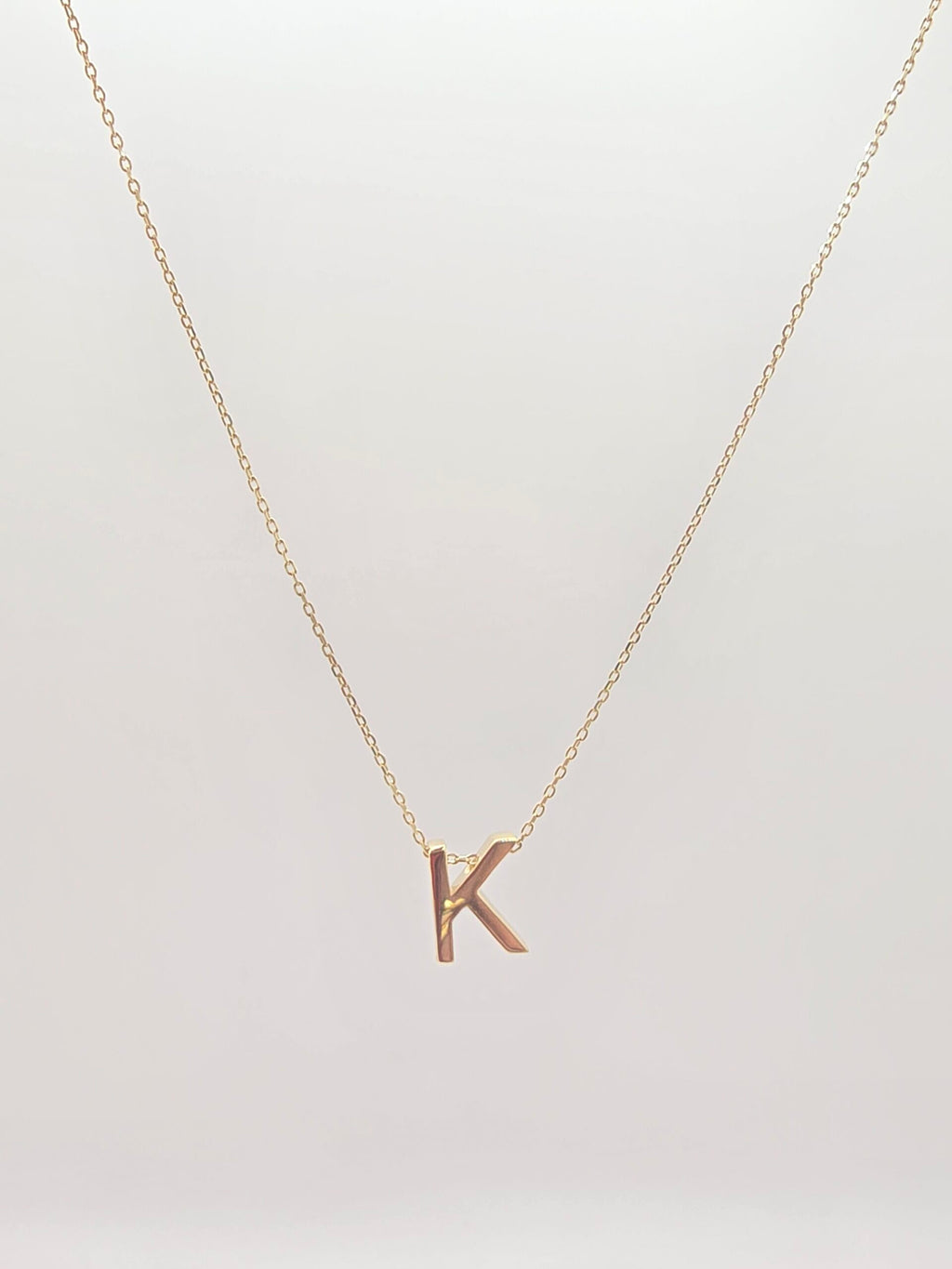 14K LETTER "K" CHAIN – 18" – JY Jewelry Wholesale