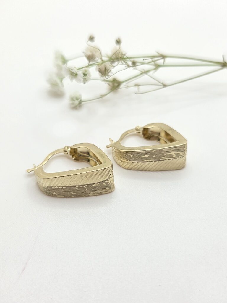 14K ELEGANT GEOMETRIC HOOPS EARRING – JY Jewelry Wholesale