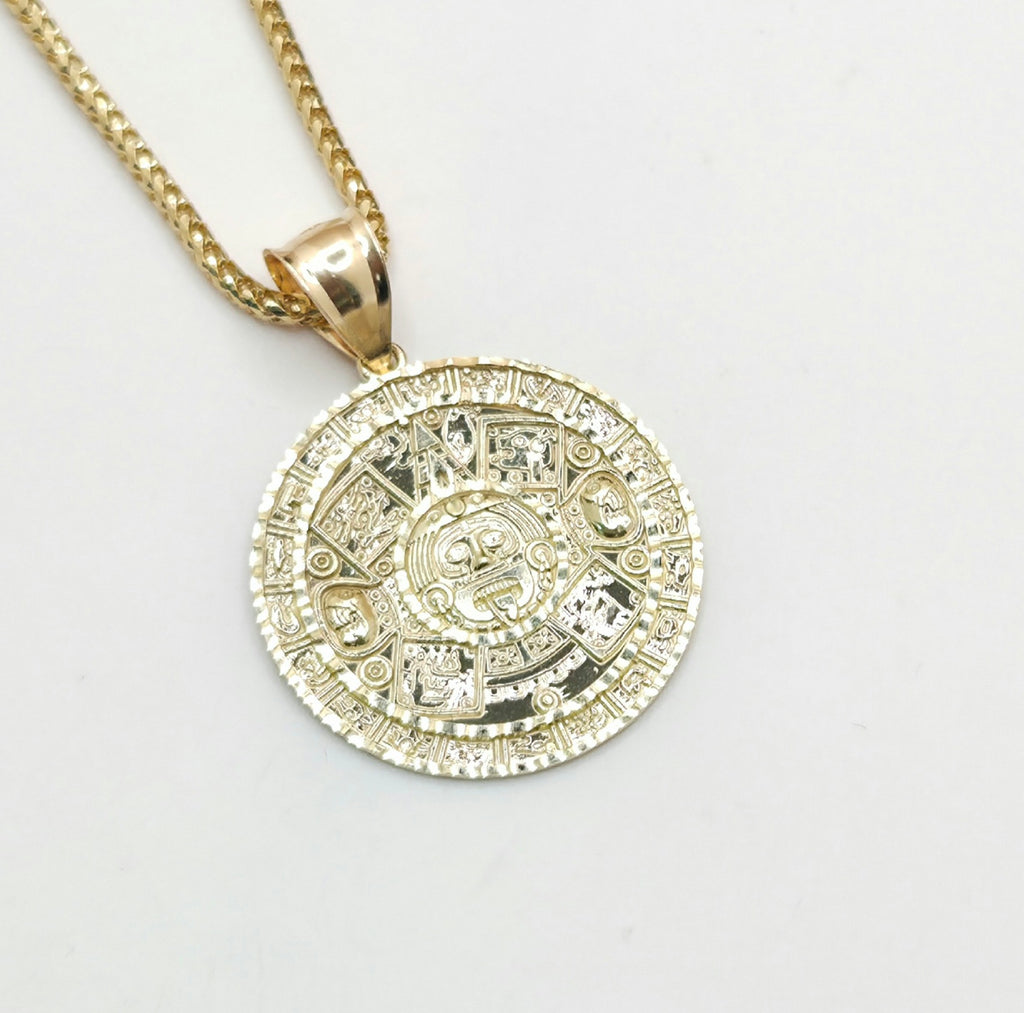 10K MEDIUM ROUND MAYAN CALENDAR – JY Jewelry Wholesale