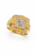 14K SQUARE HORSESHOE AND HORSE RING – 10 – JY Jewelry Wholesale