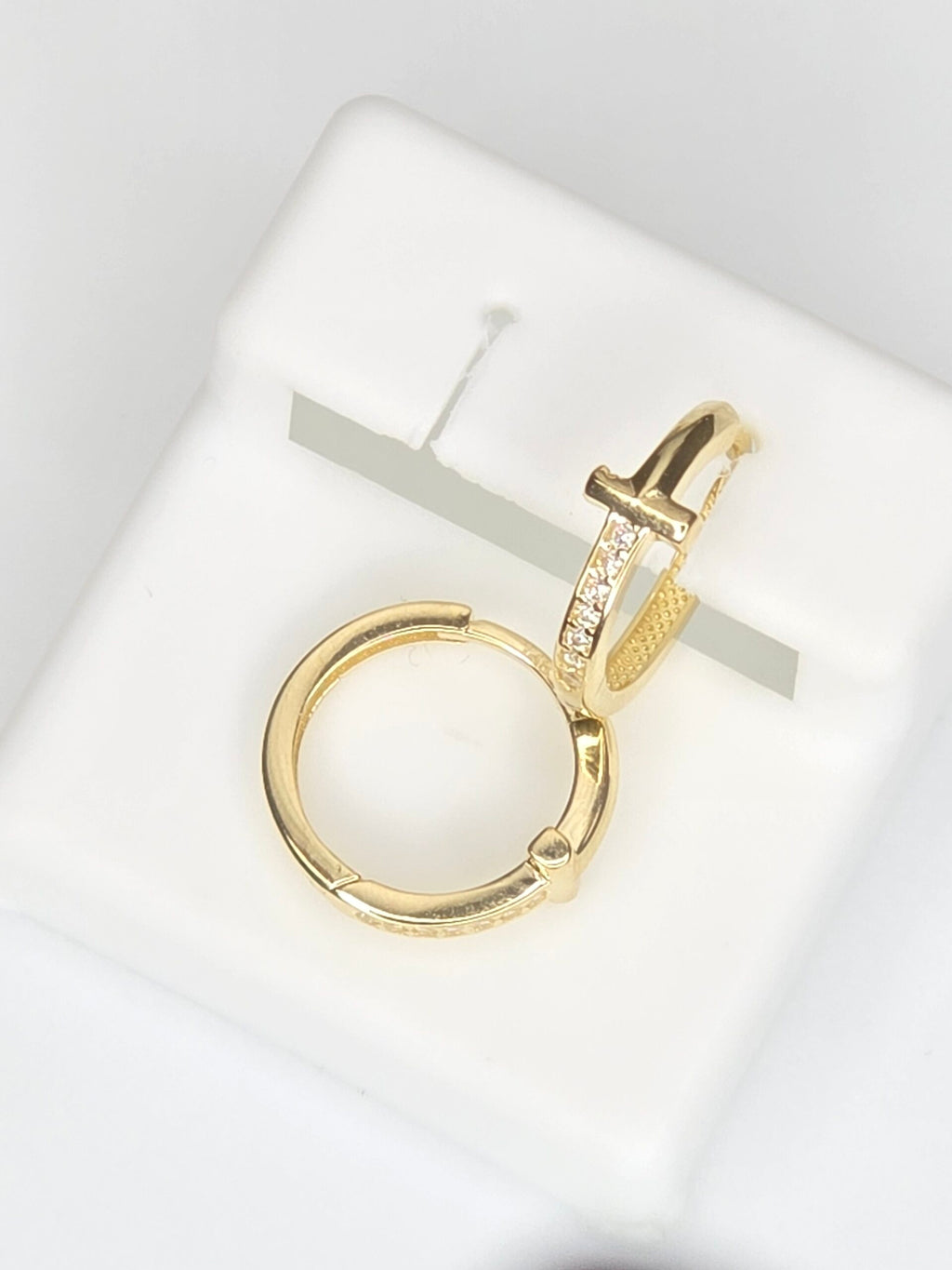 10K DELICATE CROSS HOOPS EARRINGS – EXTRA SMALL – JY Jewelry Wholesale