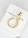 10K DELICATE CROSS HOOPS EARRINGS – EXTRA SMALL – JY Jewelry Wholesale