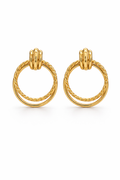 14K SPECIAL OFEFR MODERN TWO CIRCLE SILHOUETTE EARRINGS – SMALL – JY Jewelry Wholesale
