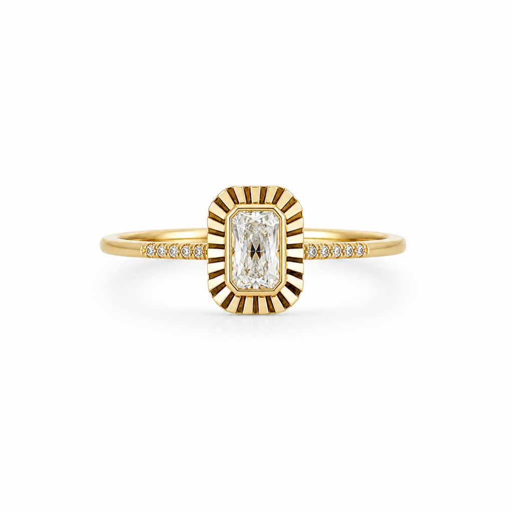 10K SQUARE CUT RING – 7 – JY Jewelry Wholesale