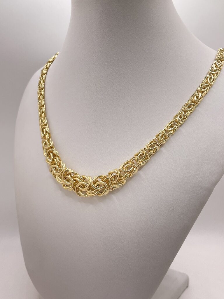 14K BYZENTINE CHAIN 18" 12.73grs – JY Jewelry Wholesale